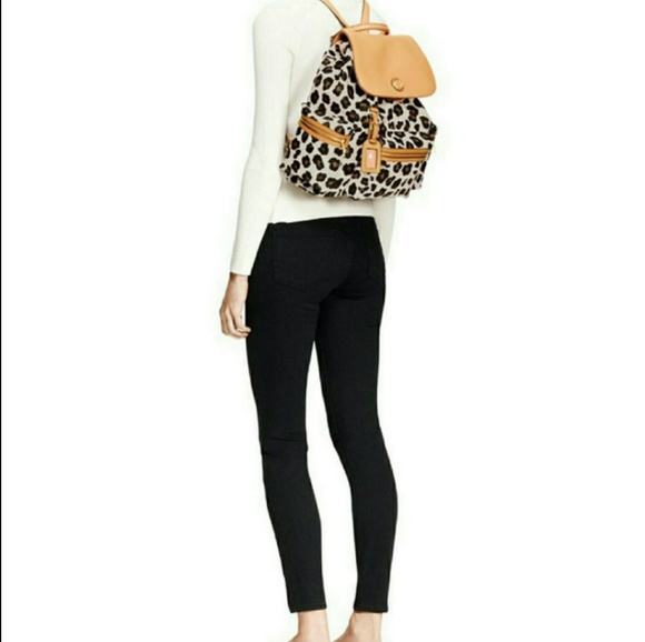 SOLD Tory burch leopard backpack - Picture 2 of 6